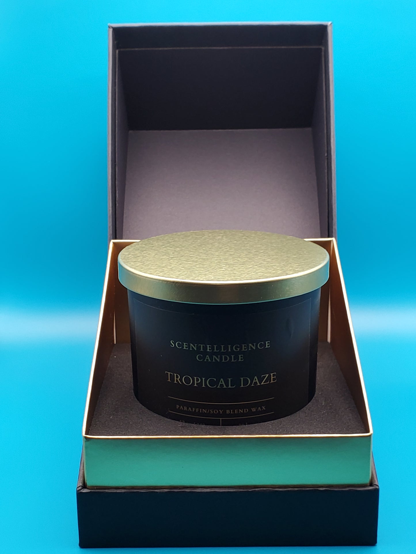 Tropical Daze Candle – 12oz Hand-Poured | Pineapple, Sage & Green Leaves Paraffin/Soy Blend