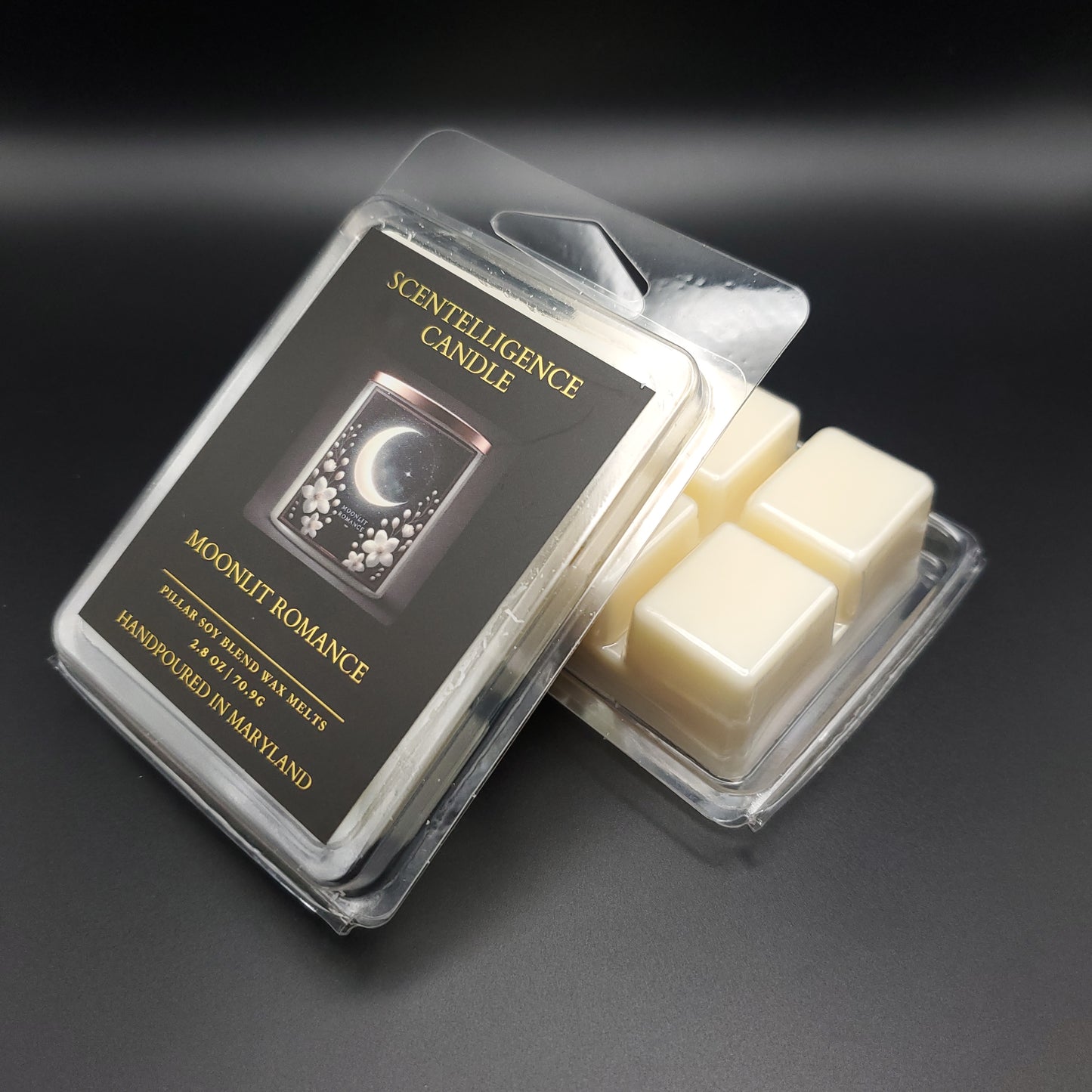 Moonlit Romance Wax Melt – Jasmine, Soft Florals & Powdery Warmth