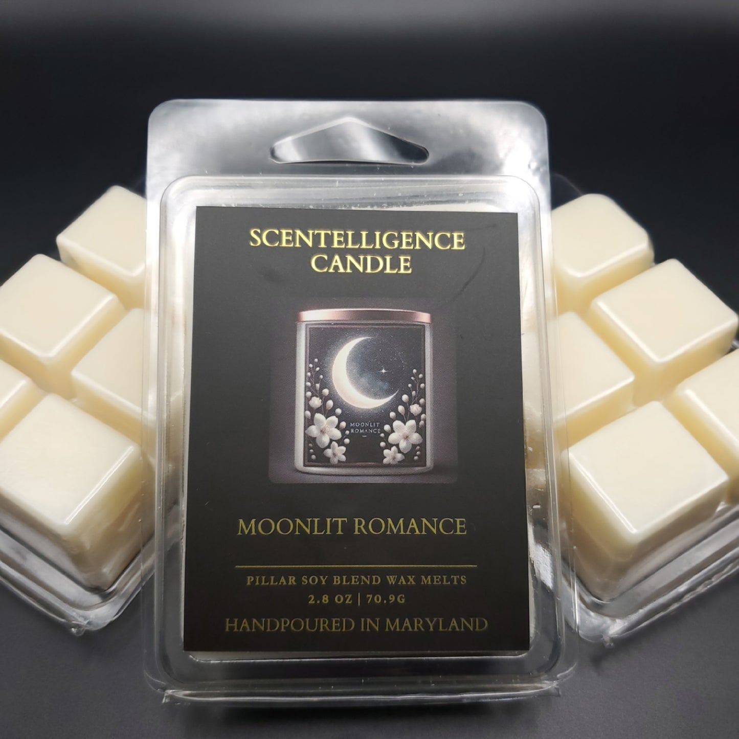 Moonlit Romance Wax Melt – Jasmine, Soft Florals & Powdery Warmth