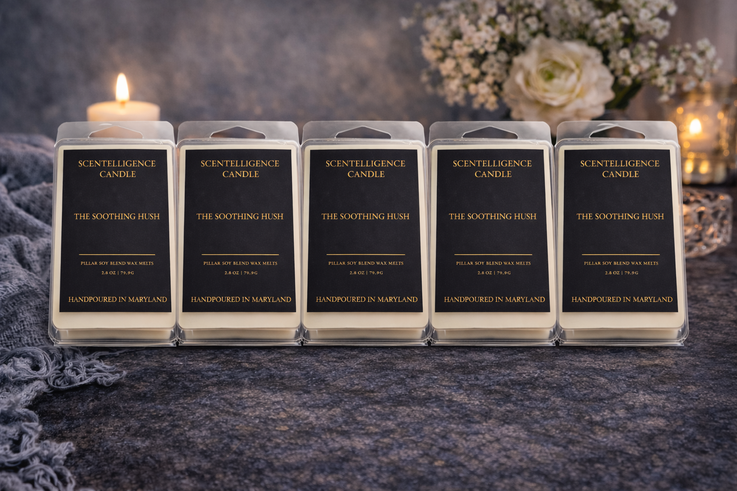 The Soothing Hush Wax Melt – Orange, Cinnamon & Herbal Musk