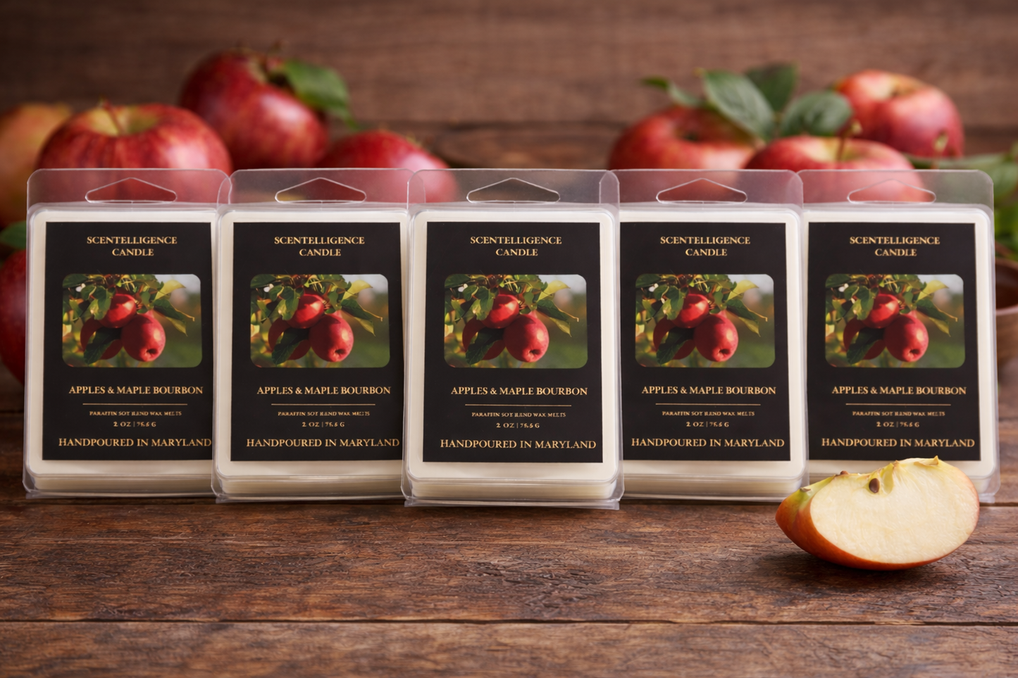 Apples & Maple Bourbon Wax Melt – Apple, Bourbon & Maple Bourbon