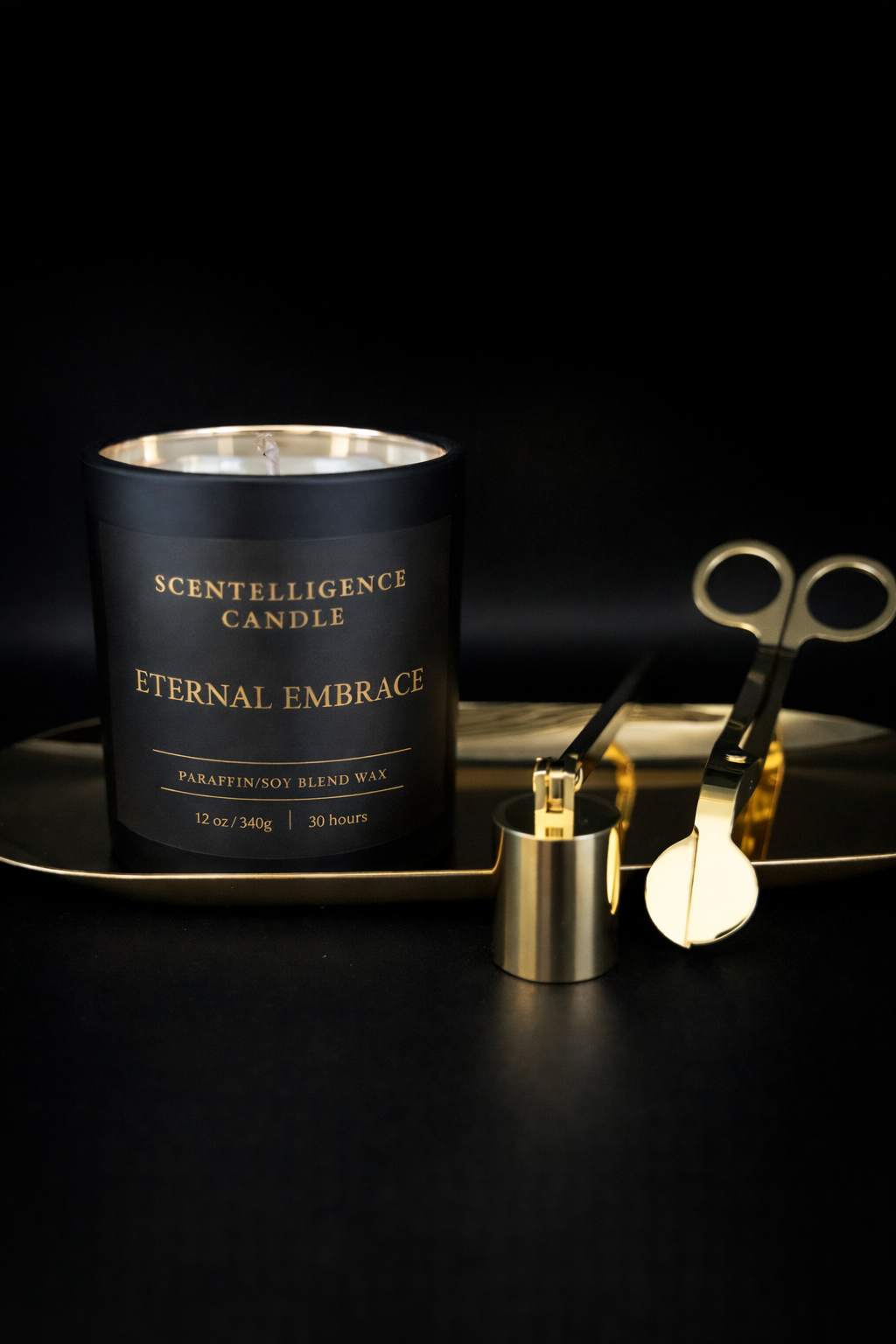 Eternal Embrace Candle – 12oz Hand-Poured | Vanilla, Sandalwood & Amber Paraffin/Soy Blend