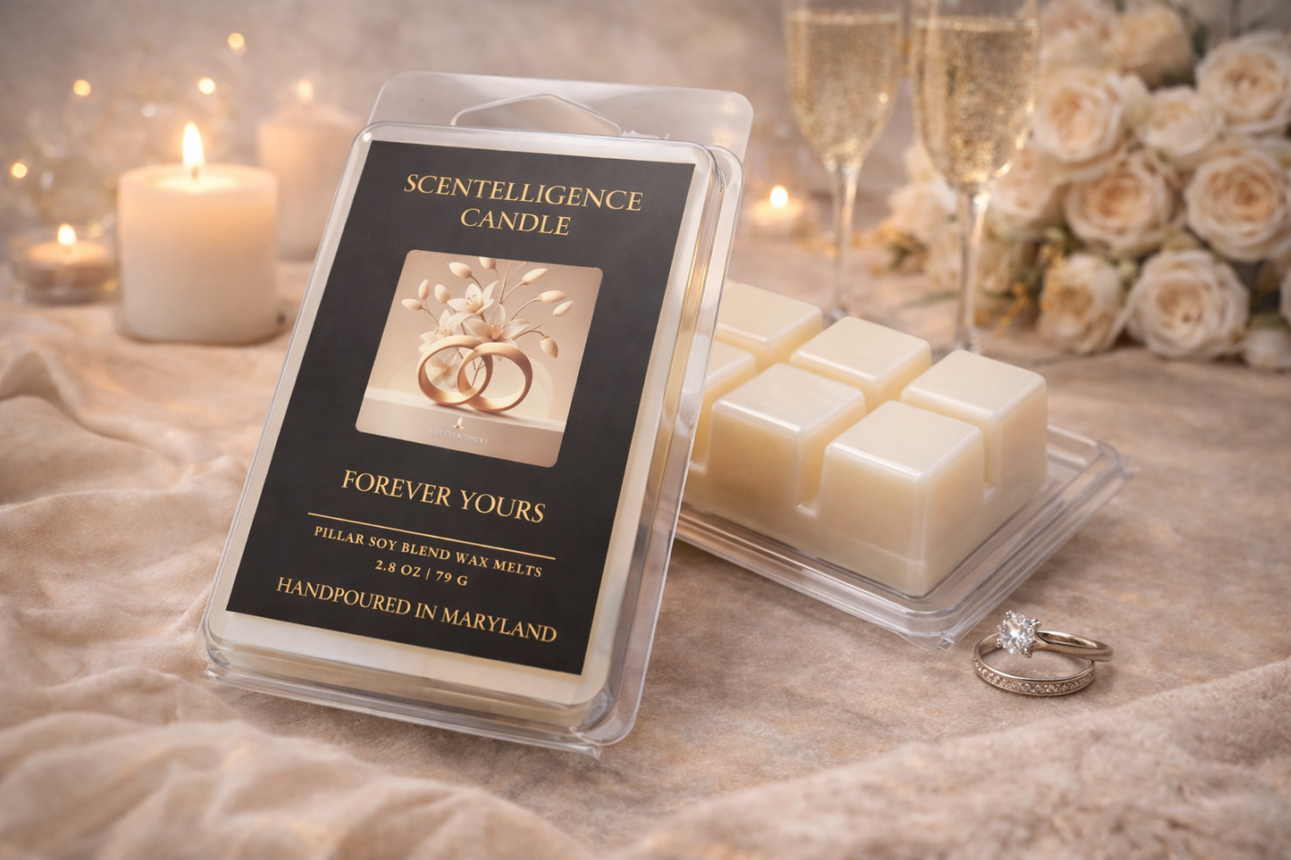 Forever Yours Wax Melt – Almond, Vanilla & Cedarwood