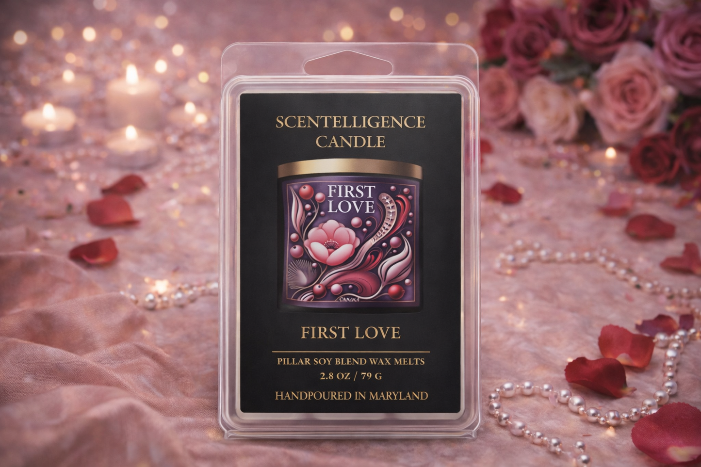 First Love Wax Melt – Fresh Berries, Rose & Light Floral Powder