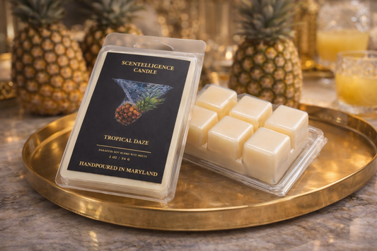 Tropical Daze Wax Melt – Pineapple, Palm & Earthy Spice