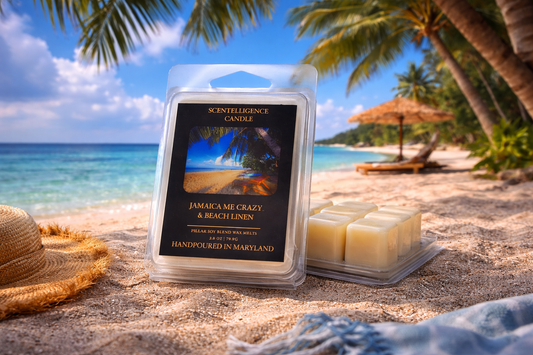 Jamaica Me Crazy + Beach Linen Wax Melt – Pineapple, Coconut & Ocean Breeze