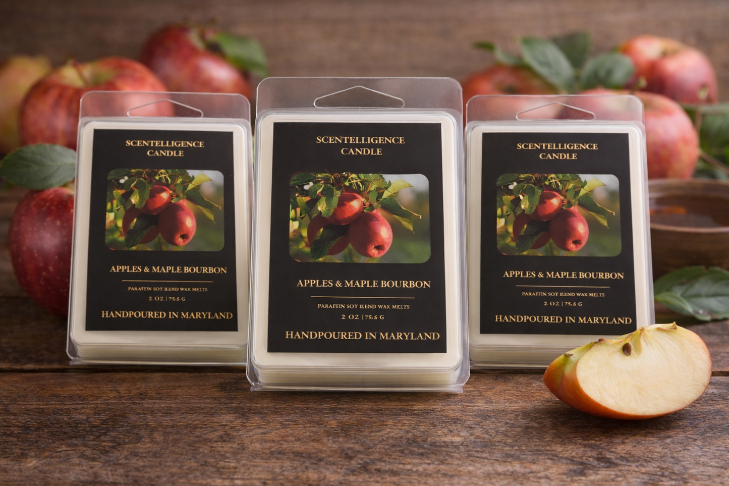 Apples & Maple Bourbon Wax Melt – Apple, Bourbon & Maple Bourbon