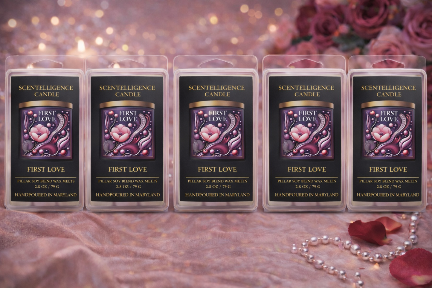 First Love Wax Melt – Fresh Berries, Rose & Light Floral Powder