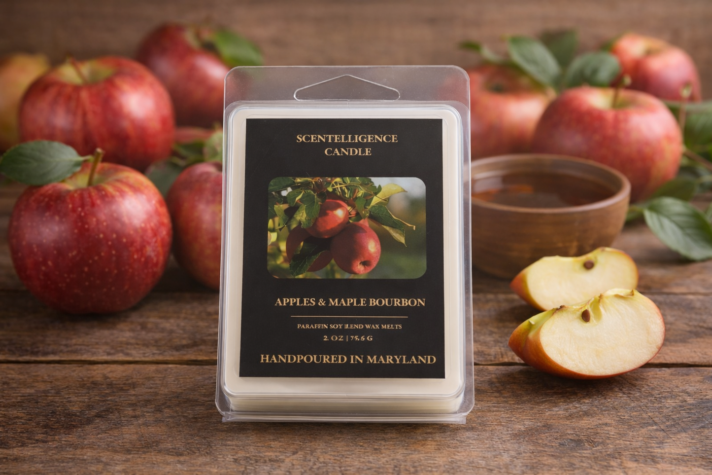 Apples & Maple Bourbon Wax Melt – Apple, Bourbon & Maple Bourbon