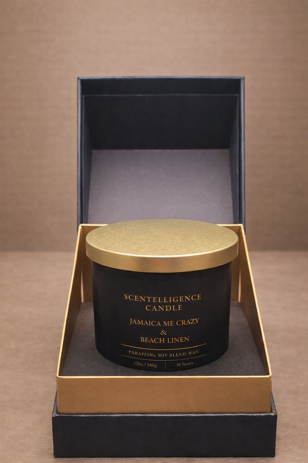 Jamaica Me Crazy & Beach Linen Candle – 12oz Hand-Poured | Tropical Fruits, Rum & Coconut Paraffin/Soy Blend